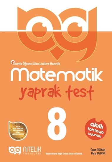 8. Sınıf Matematik Yaprak Testleri kapak görseli